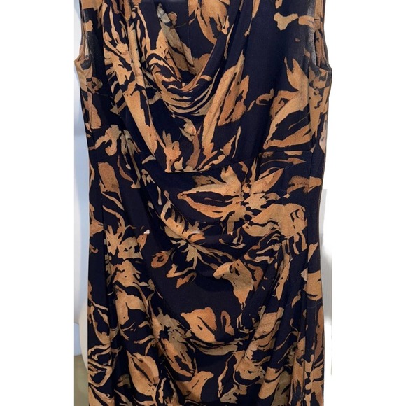 Lauren Ralph Lauren Dress Size 10 Floral Print Knee Length Sleeveless Holiday - Picture 5 of 5